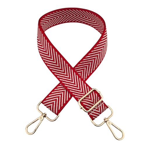 SYSUII Schultergurt Für Taschen 3.8cm Breiter Taschengurt für Damen Herren 72-130CM Verstellbarer Schultergurt für Umhängetasche Handtasche Taschengurte zum Wechseln für Crossbody Bag -Rot SYSUII Schultergurt Für Taschen 3.8cm Breiter Taschengurt für Damen Herren 72-130CM Verstellbarer Schultergurt für Umhängetasche Handtasche Taschengurte zum Wechseln für Crossbody Bag -Rot von SYSUII