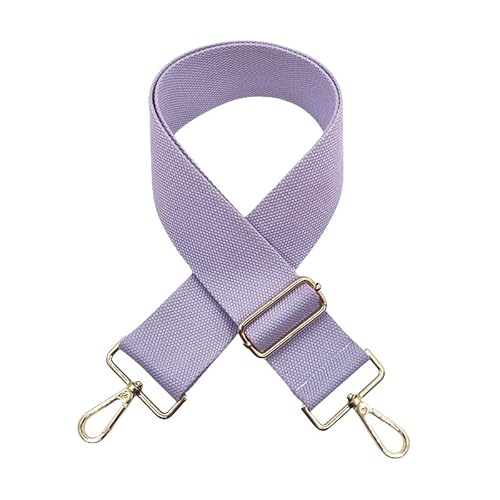 SYSUII Schultergurt Für Taschen 5cm Breiter Taschengurt für Damen 72-130CM Einfarbig Verstellbarer Schultergurt für Taschen Handtasche Taschengurte zum Wechseln für Crossbody Bag -Hellviolett von SYSUII