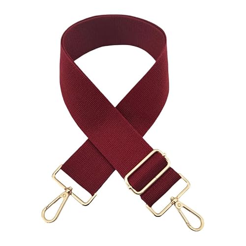 SYSUII Schultergurt Für Taschen 5cm Breiter Taschengurt für Damen 72-130CM Einfarbig Verstellbarer Schultergurt für Taschen Handtasche Taschengurte zum Wechseln für Crossbody Bag -weinrot SYSUII Schultergurt Für Taschen 5cm Breiter Taschengurt für Damen 72-130CM Einfarbig Verstellbarer Schultergurt für Taschen Handtasche Taschengurte zum Wechseln für Crossbody Bag -weinrot von SYSUII