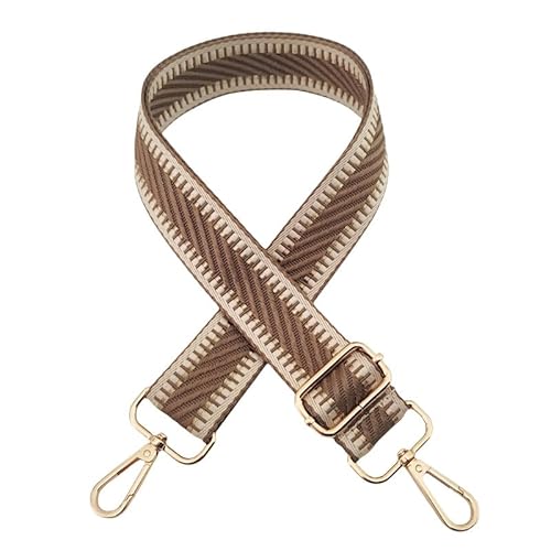 SYSUII Schultergurt für Taschen Breit 3.8cm, Verstellbar 72-130CM Tragegurt Schulterriemen mit Silber Karabiner für Schultertaschen Tragetaschen Handtasche Canvas Umhängetaschen -Khaki SYSUII Schultergurt für Taschen Breit 3.8cm, Verstellbar 72-130CM Tragegurt Schulterriemen mit Silber Karabiner für Schultertaschen Tragetaschen Handtasche Canvas Umhängetaschen -Khaki von SYSUII