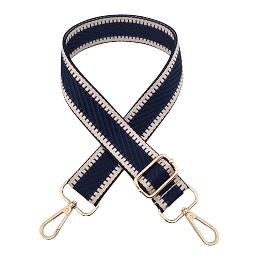 SYSUII Schultergurt für Taschen Breit 3.8cm, verstellbare Crossbody Ersatz Handtasche Gurte 72-130CM Damen Taschengurte zum Wechseln Schultertaschengurte mit Clips für Lange Riemen -Navy Blau SYSUII Schultergurt für Taschen Breit 3.8cm, verstellbare Crossbody Ersatz Handtasche Gurte 72-130CM Damen Taschengurte zum Wechseln Schultertaschengurte mit Clips für Lange Riemen -Navy Blau von SYSUII