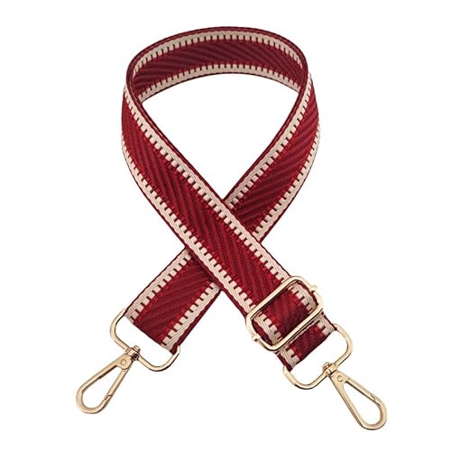 SYSUII Schultergurt für Taschen Breit 3.8cm, verstellbare Crossbody Ersatz Handtasche Gurte 72-130CM Damen Taschengurte zum Wechseln Schultertaschengurte mit Clips für Lange Riemen -weinrot SYSUII Schultergurt für Taschen Breit 3.8cm, verstellbare Crossbody Ersatz Handtasche Gurte 72-130CM Damen Taschengurte zum Wechseln Schultertaschengurte mit Clips für Lange Riemen -weinrot von SYSUII