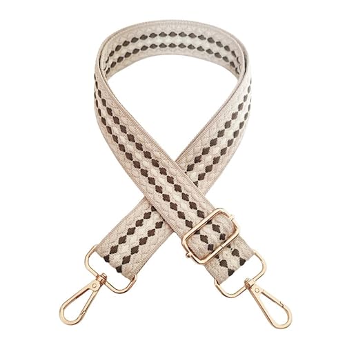 SYSUII Schultergurt für Taschen Verstellbarer 72-130CM 3,8 cm breit Damen Taschengurte zum Wechseln Taschengurt Schulterriemen mit Gold Karabiner Schultertasche Strap Umhängegurt -beige SYSUII Schultergurt für Taschen Verstellbarer 72-130CM 3,8 cm breit Damen Taschengurte zum Wechseln Taschengurt Schulterriemen mit Gold Karabiner Schultertasche Strap Umhängegurt -beige von SYSUII