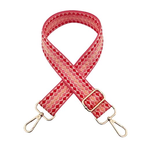 SYSUII Schultergurt für Taschen Verstellbarer 72-130CM 3,8 cm breit Damen Taschengurte zum Wechseln Taschengurt Schulterriemen mit Gold Karabiner Schultertasche Strap Umhängegurt -pink SYSUII Schultergurt für Taschen Verstellbarer 72-130CM 3,8 cm breit Damen Taschengurte zum Wechseln Taschengurt Schulterriemen mit Gold Karabiner Schultertasche Strap Umhängegurt -pink von SYSUII