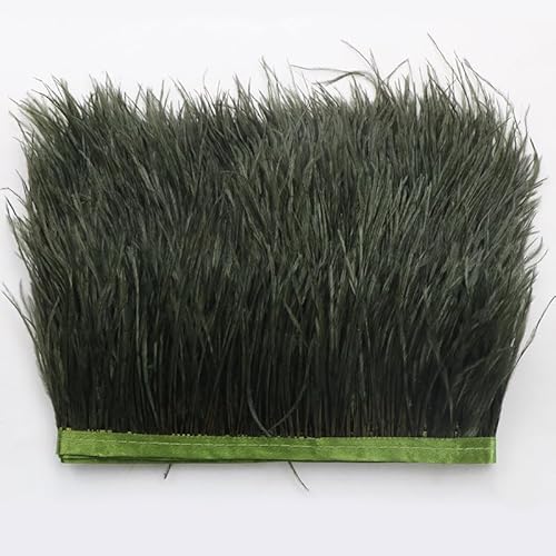 SYSUII Straußenfedern Federn Fringe Trim, 1m 8-10cm Natürlichen Feder Fransen Quaste Fransenborte Fransenband für DIY Kleid Nähen Handwerk Kostüme Dekoration Halloween Federband Bastelzubehör -Grün SYSUII Straußenfedern Federn Fringe Trim, 1m 8-10cm Natürlichen Feder Fransen Quaste Fransenborte Fransenband für DIY Kleid Nähen Handwerk Kostüme Dekoration Halloween Federband Bastelzubehör -Grün von SYSUII