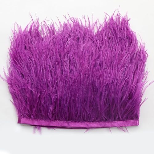 SYSUII Straußenfedern Federn Fringe Trim, 1m 8-10cm Natürlichen Feder Fransen Quaste Fransenborte Fransenband für DIY Kleid Nähen Handwerk Kostüme Dekoration Halloween Federband Bastelzubehör -lila SYSUII Straußenfedern Federn Fringe Trim, 1m 8-10cm Natürlichen Feder Fransen Quaste Fransenborte Fransenband für DIY Kleid Nähen Handwerk Kostüme Dekoration Halloween Federband Bastelzubehör -lila von SYSUII