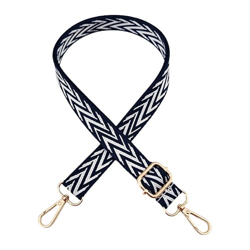 SYSUII Taschengurt Schultergurt für Taschen Breit 2.5cm, Boho Streifen Muster Verstellbar 72-130CM Schulterriemen Tragegurt für Schultertaschen Taschen Handtaschen für Damen Herren -dunkelblau Weiß SYSUII Taschengurt Schultergurt für Taschen Breit 2.5cm, Boho Streifen Muster Verstellbar 72-130CM Schulterriemen Tragegurt für Schultertaschen Taschen Handtaschen für Damen Herren -dunkelblau Weiß von SYSUII