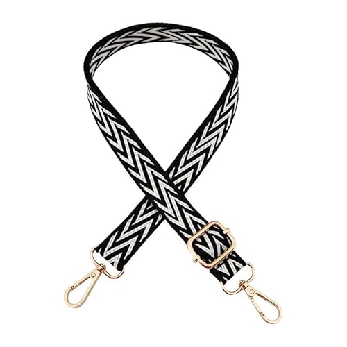 SYSUII Taschengurt Schultergurt für Taschen Breit 2.5cm, Boho Streifen Muster Verstellbar 72-130CM Schulterriemen Tragegurt für Schultertaschen Taschen Handtaschen für Damen Herren -schwarz weiß SYSUII Taschengurt Schultergurt für Taschen Breit 2.5cm, Boho Streifen Muster Verstellbar 72-130CM Schulterriemen Tragegurt für Schultertaschen Taschen Handtaschen für Damen Herren -schwarz weiß von SYSUII