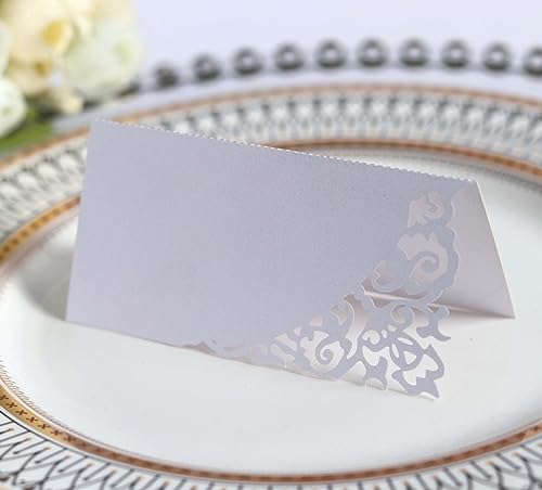 SYSUII Tischkarten Namenskarten 100 Stück Platzkarten zum beschriften Perlglanzpapier Sitznummernkarten für Hochzeit Tischdeko, Geburtstag, Taufe, Kommunion Bankett Abendessen Party Dekoration-Weiße SYSUII Tischkarten Namenskarten 100 Stück Platzkarten zum beschriften Perlglanzpapier Sitznummernkarten für Hochzeit Tischdeko, Geburtstag, Taufe, Kommunion Bankett Abendessen Party Dekoration-Weiße von SYSUII