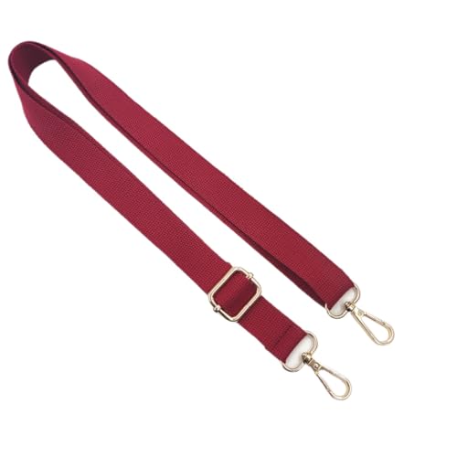 SYSUII Verstellbarer Schultergurt für Taschen Breit 2.5cm 72-130 cm Taschengurt Schulterriemen Einfarbig Taschenriemen für Damen Crossbody Canvas Tasche Tragetaschen Handtaschen DIY-Zubehör-Weinrot SYSUII Verstellbarer Schultergurt für Taschen Breit 2.5cm 72-130 cm Taschengurt Schulterriemen Einfarbig Taschenriemen für Damen Crossbody Canvas Tasche Tragetaschen Handtaschen DIY-Zubehör-Weinrot von SYSUII