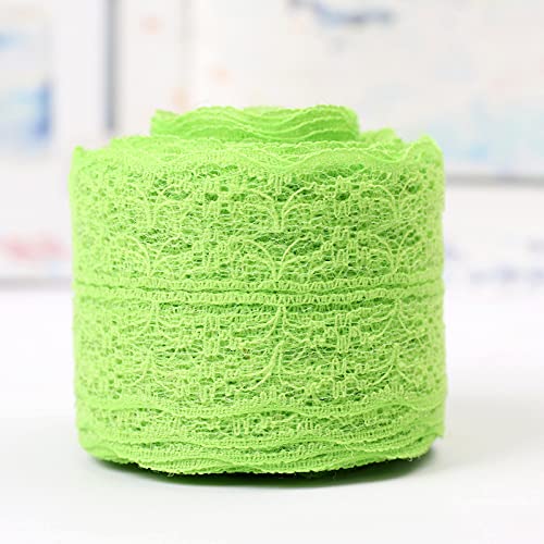 SYSUII Vintage Spitzenband 4.5cm * 10m Baumwolle spitzenband Dekoband Zierband Geschenkband Spitzenborte Spitzenstoff Häkel-Borte für Nähen Handwerk Hochzeit Deko Scrapbooking Geschenkbox -Grün #2 SYSUII Vintage Spitzenband 4.5cm * 10m Baumwolle spitzenband Dekoband Zierband Geschenkband Spitzenborte Spitzenstoff Häkel-Borte für Nähen Handwerk Hochzeit Deko Scrapbooking Geschenkbox -Grün #2 von SYSUII