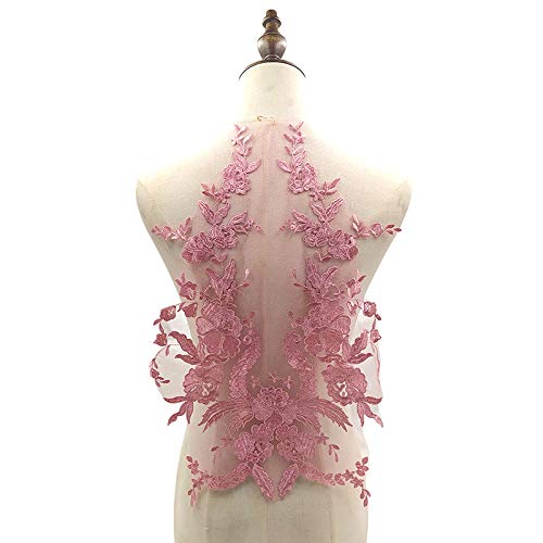 Spitzenkragen Einsatzkragen Ausschnitt Spitze, Blumen Spitze Kragen Applikation Patch Spitzemotiv Applique Patches Bestickter Aufnäher zum Nähen Stoff Kleid Dekoration Kostüm Zubehör,Lila Rosa Spitzenkragen Einsatzkragen Ausschnitt Spitze, Blumen Spitze Kragen Applikation Patch Spitzemotiv Applique Patches Bestickter Aufnäher zum Nähen Stoff Kleid Dekoration Kostüm Zubehör,Lila Rosa von SYSUII