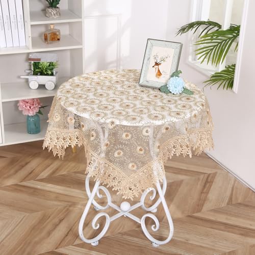 Spitzentischdecke Tischdeko - Spitzendeckchen Vintage Bestickt Elegante Blumen Spitze Tischdecke Boho Dekor Spitzenauflage Rustikale für Hochzeit Party Urlaub Zuhause,Party,Tischdekoration -150x250cm Spitzentischdecke Tischdeko - Spitzendeckchen Vintage Bestickt Elegante Blumen Spitze Tischdecke Boho Dekor Spitzenauflage Rustikale für Hochzeit Party Urlaub Zuhause,Party,Tischdekoration -150x250cm von SYSUII