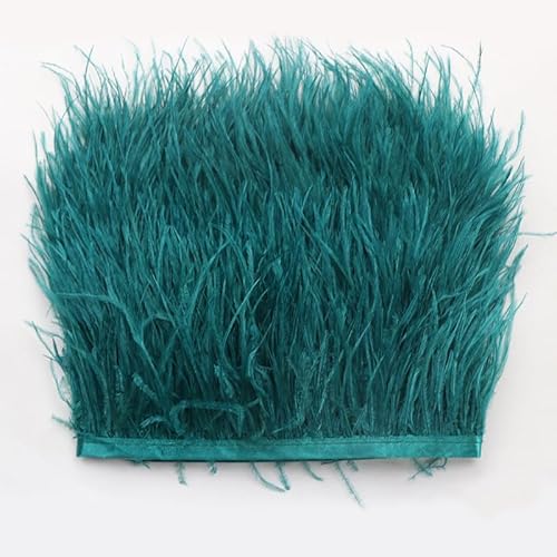 Straußenfedern Federn Fringe Trim, 1m 8-10cm Natürlichen Feder Fransen Quaste Fransenborte Fransenband für DIY Kleid Nähen Handwerk Kostüme Dekoration Halloween Federband Bastelzubehör -Grün #3 Straußenfedern Federn Fringe Trim, 1m 8-10cm Natürlichen Feder Fransen Quaste Fransenborte Fransenband für DIY Kleid Nähen Handwerk Kostüme Dekoration Halloween Federband Bastelzubehör -Grün #3 von SYSUII