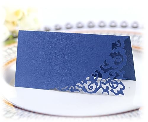 Tischkarten Namenskarten 100 Stück Platzkarten zum beschriften Perlglanzpapier Sitznummernkarten für Hochzeit Tischdeko, Geburtstag, Taufe, Kommunion Bankett Abendessen Party Dekoration-Dunkelblau Tischkarten Namenskarten 100 Stück Platzkarten zum beschriften Perlglanzpapier Sitznummernkarten für Hochzeit Tischdeko, Geburtstag, Taufe, Kommunion Bankett Abendessen Party Dekoration-Dunkelblau von SYSUII