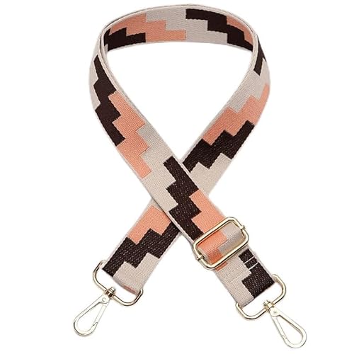 Verstellbarer Schultergurt Taschengurt für Taschen -Breit 3.8CM Boho-Stil Ersatz Trageriemen 80-140cm Schultergurt Taschenhenkel Tragegurt Umhängegurt für Taschen Handtaschen DIY Zubehör Beige Orange Verstellbarer Schultergurt Taschengurt für Taschen -Breit 3.8CM Boho-Stil Ersatz Trageriemen 80-140cm Schultergurt Taschenhenkel Tragegurt Umhängegurt für Taschen Handtaschen DIY Zubehör Beige Orange von SYSUII