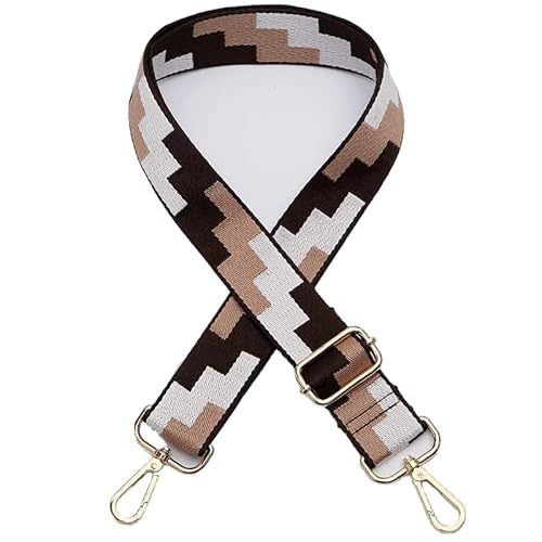 Verstellbarer Schultergurt Taschengurt für Taschen -Breit 3.8CM Boho-Stil Ersatz Trageriemen 80-140cm Schultergurt Taschenhenkel Tragegurt Umhängegurt für Taschen Handtaschen DIY Zubehör Kaffee Verstellbarer Schultergurt Taschengurt für Taschen -Breit 3.8CM Boho-Stil Ersatz Trageriemen 80-140cm Schultergurt Taschenhenkel Tragegurt Umhängegurt für Taschen Handtaschen DIY Zubehör Kaffee von SYSUII