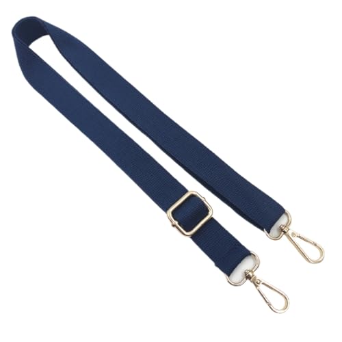 Verstellbarer Schultergurt für Taschen Breit 2.5cm 72-130 cm Taschengurt Schulterriemen Einfarbig Taschenriemen für Damen Crossbody Canvas Tasche Tragetaschen Handtaschen DIY-Zubehör-Dunkelblau‌ von SYSUII
