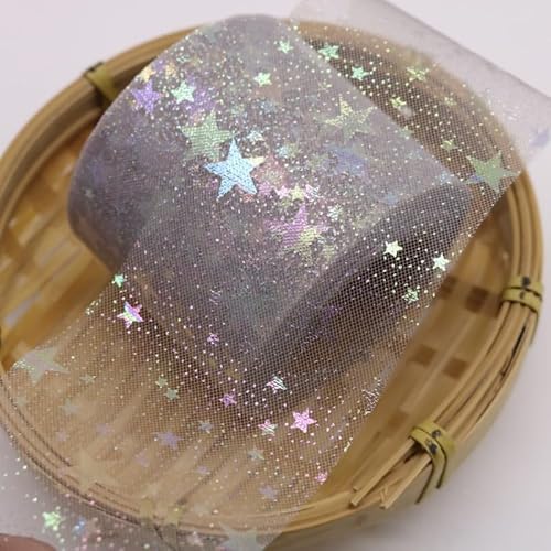 Weihnachten Geschenkband,25m x 60mm Sterne Regenboge Deko Schimmer Sheer Schleifenband Stoff Band Zierband Hochzeit Geburtstag Weihnachten Geschenkverpackung Party Dekoration -Grau Weihnachten Geschenkband,25m x 60mm Sterne Regenboge Deko Schimmer Sheer Schleifenband Stoff Band Zierband Hochzeit Geburtstag Weihnachten Geschenkverpackung Party Dekoration -Grau von SYSUII