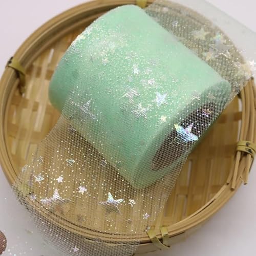 Weihnachten Geschenkband,25m x 60mm Sterne Regenboge Deko Schimmer Sheer Schleifenband Stoff Band Zierband Hochzeit Geburtstag Weihnachten Geschenkverpackung Party Dekoration -TiffanygrüN Weihnachten Geschenkband,25m x 60mm Sterne Regenboge Deko Schimmer Sheer Schleifenband Stoff Band Zierband Hochzeit Geburtstag Weihnachten Geschenkverpackung Party Dekoration -TiffanygrüN von SYSUII