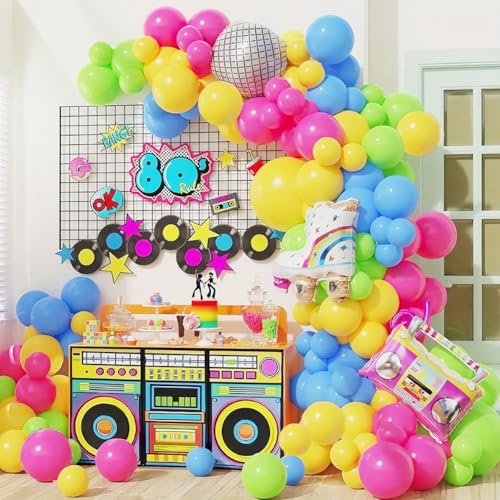 Disco 90s 80s Decoration Ballon Girlande,130Pcs Disco Luftballon Girlande Decoration Retro Disco Theme Party Balloon Garland Set für 80s 90s Neon Geburtstag Party Hochzeit Deko Disco 90s 80s Decoration Ballon Girlande,130Pcs Disco Luftballon Girlande Decoration Retro Disco Theme Party Balloon Garland Set für 80s 90s Neon Geburtstag Party Hochzeit Deko von SYTTNUM