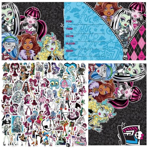SYTTNUM Monster Geburtstag Party Einladung,Monster Aufkleber,Cartoon Aufkleber,Cartoon Geburtstag Einladungskarten Set für Themed Party SYTTNUM Monster Geburtstag Party Einladung,Monster Aufkleber,Cartoon Aufkleber,Cartoon Geburtstag Einladungskarten Set für Themed Party von SYTTNUM