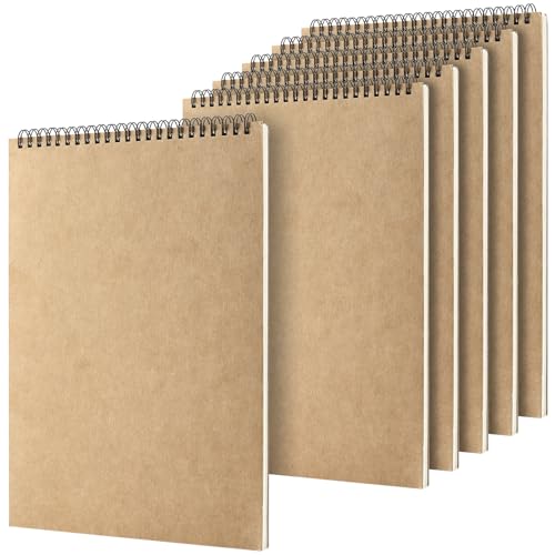SYUTBOU 6 Stück A4 Skizzenbuch Spiralbindung, 30 Blätt 160gsm A4 Skizzenblock Blanko, A4 Zeichenblock Skizzenbücher, Skizzenheft A4 Blanko für Skizzen, Zeichen, Doodling, Schreiben SYUTBOU 6 Stück A4 Skizzenbuch Spiralbindung, 30 Blätt 160gsm A4 Skizzenblock Blanko, A4 Zeichenblock Skizzenbücher, Skizzenheft A4 Blanko für Skizzen, Zeichen, Doodling, Schreiben von SYUTBOU