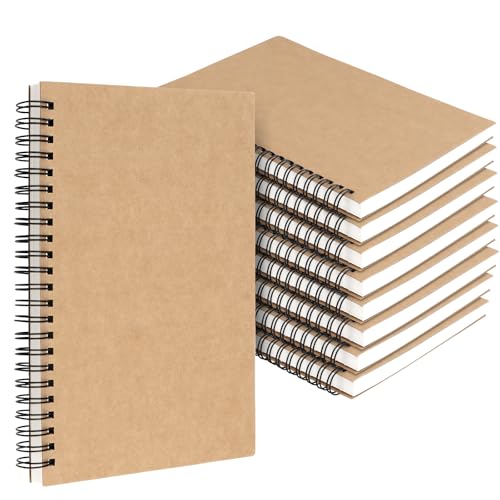SYUTBOU 9 Stück A5 Skizzenbuch Spiralbindung, 30 Blätt 120gsm A5 Skizzenblock Blanko, A5 Zeichenblock Skizzenbücher, Skizzenheft A5 Blanko für Skizzen, Zeichen, Doodling, Schreiben SYUTBOU 9 Stück A5 Skizzenbuch Spiralbindung, 30 Blätt 120gsm A5 Skizzenblock Blanko, A5 Zeichenblock Skizzenbücher, Skizzenheft A5 Blanko für Skizzen, Zeichen, Doodling, Schreiben von SYUTBOU