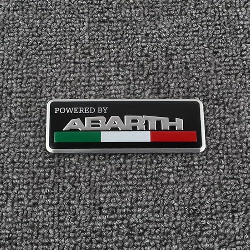SYXWJL Auto Emblem für Abarth Punto 2007-2014, Logo Badge Aufkleber Sticker mit Emblem für Außendekoration 3D Metall Buchstaben Aufkleber mit Logo Auto Styling Zubehör,C von SYXWJL