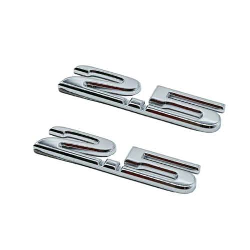 SYXWJL Auto Emblem für Mazda 2 2022 2023, Logo Badge Aufkleber Sticker mit Emblem für Außendekoration 3D Metall Buchstaben Aufkleber mit Logo Auto Styling Zubehör,2 PCS 2.5 SYXWJL Auto Emblem für Mazda 2 2022 2023, Logo Badge Aufkleber Sticker mit Emblem für Außendekoration 3D Metall Buchstaben Aufkleber mit Logo Auto Styling Zubehör,2 PCS 2.5 von SYXWJL
