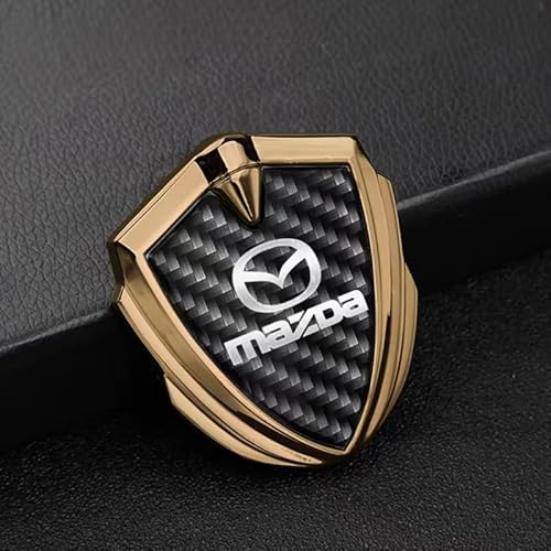 SYXWJL Auto Emblem für Mazda MX-5 2015-2023, Logo Badge Aufkleber Sticker mit Emblem für Außendekoration 3D Metall Buchstaben Aufkleber mit Logo Auto Styling Zubehör,Gold SYXWJL Auto Emblem für Mazda MX-5 2015-2023, Logo Badge Aufkleber Sticker mit Emblem für Außendekoration 3D Metall Buchstaben Aufkleber mit Logo Auto Styling Zubehör,Gold von SYXWJL