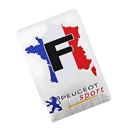 SYXWJL Auto Emblem für Peugeot 208, Logo Badge Aufkleber Sticker mit Emblem für Außendekoration 3D Metall Buchstaben Aufkleber mit Logo Auto Styling Zubehör,B von SYXWJL