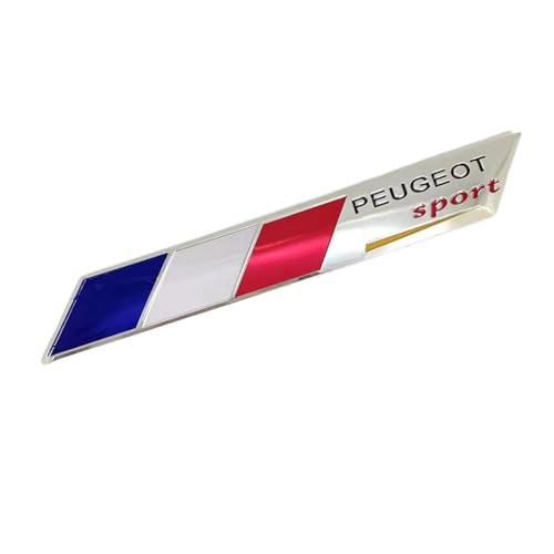 SYXWJL Auto Emblem für Peugeot 208, Logo Badge Aufkleber Sticker mit Emblem für Außendekoration 3D Metall Buchstaben Aufkleber mit Logo Auto Styling Zubehör,F von SYXWJL