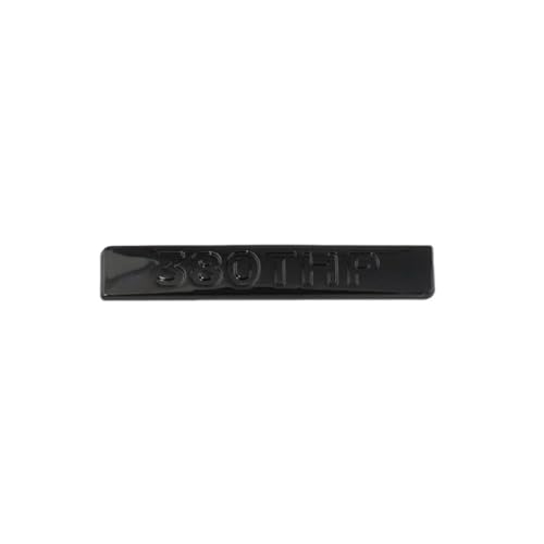 SYXWJL Auto Emblem für Peugeot 5008 2016-2023, Logo Badge Aufkleber Sticker mit Emblem für Außendekoration 3D Metall Buchstaben Aufkleber mit Logo Auto Styling Zubehör,C-Black von SYXWJL
