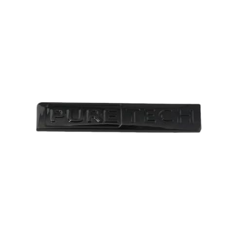 SYXWJL Auto Emblem für Peugeot Pick Up 2017-2023, Logo Badge Aufkleber Sticker mit Emblem für Außendekoration 3D Metall Buchstaben Aufkleber mit Logo Auto Styling Zubehör,A-Black von SYXWJL