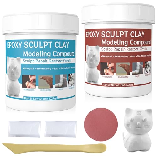Epoxy Sculpt Pool Putty für Lecks unter Wasser AB Selbsthärtende Modelliermasse Modellierpaste Clay für Bildhauerei, Modellieren, Reparieren, Füllen, Metall, Holz, Fliesen, Keramik Weiß Epoxy Sculpt Pool Putty für Lecks unter Wasser AB Selbsthärtende Modelliermasse Modellierpaste Clay für Bildhauerei, Modellieren, Reparieren, Füllen, Metall, Holz, Fliesen, Keramik Weiß von SZ-KARIDGE
