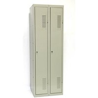SZ Metall Spind lichtgrau 50324, 2 Schließfächer 60,0 x 50,0 x 180,0 cm SZ Metall Spind lichtgrau 50324, 2 Schließfächer 60,0 x 50,0 x 180,0 cm von SZ Metall