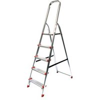 SZ Metall Stehleiter alu 5 Stufen, H: 180,0 cm von SZ Metall