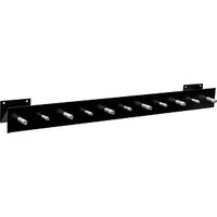 SZ Metall Wandgarderobe 50125 schwarz Metall 11 Haken 100,0 x 9,0 cm von SZ Metall