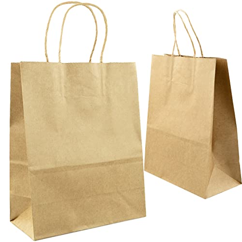 10X Papiertüten mit Henkel Braun,Kleine Papiertragetaschen Papiertüten aus Kraftpapier Geschenktüten Kraftpapiertüten Papiersackerl Geschenktaschen für Geschenk,27x20x11cm 10X Papiertüten mit Henkel Braun,Kleine Papiertragetaschen Papiertüten aus Kraftpapier Geschenktüten Kraftpapiertüten Papiersackerl Geschenktaschen für Geschenk,27x20x11cm von SZCXDKJ