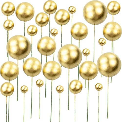 Kuchen-Dekoration goldene Kugeln,50 Stück Schaum Ball Kuchen Picks Cupcake DIY Kuchen Insert Topper Geburtstag Kuchen Dekoration, für Valentinstag Geburtstag Hochzeit Bedarf Deko Kuchen-Dekoration goldene Kugeln,50 Stück Schaum Ball Kuchen Picks Cupcake DIY Kuchen Insert Topper Geburtstag Kuchen Dekoration, für Valentinstag Geburtstag Hochzeit Bedarf Deko von SZCXDKJ