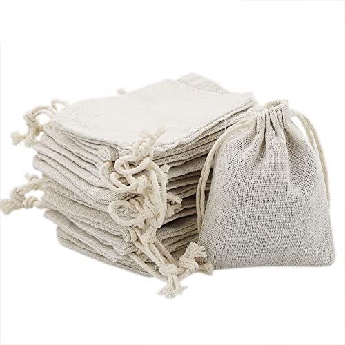 SZCXDKJ 20 kleine Jutebeutel mit Kordelzug, Schmuckbeutel, Geschenktüten, kleine Jutebeutel für Hochzeiten, Haushaltsbedarf, Basteln, Gastgeschenke (8 * 10 cm / 3,15 * 3,94 Zoll) von SZCXDKJ