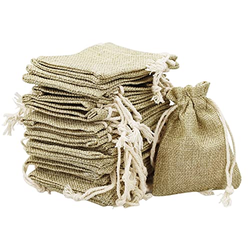 SZCXDKJ 30 Stücke baumwollsäckchen mit Zugband klein, Schmuckbeutel, Geschenk Säckchen, Jutebeutel Klein für Hochzeit Haus Lieferungen Handwerk Mitbringsel (8 * 10CM/ 3,15 * 3,94Zoll) von SZCXDKJ