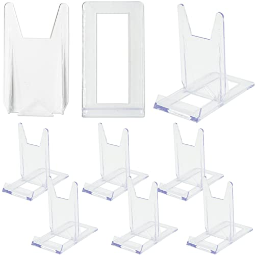SZCXDKJ 6 Sets Acryl-Tellerständer, transparenter Präsentationsständer, verstellbar, transparenter Acryl-Kunststoff, Staffelei, multifunktionaler Displayhalter für Fotos, von SZCXDKJ
