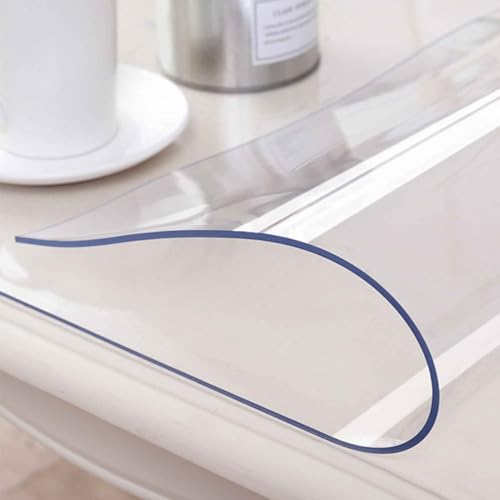SZITW 100% wasserdichte Vinyl-Tischdecke, ölbeständiger, auslaufsicherer Tischschutz, durchsichtige PVC-Tischdecke, rechteckiger Kunststoff, 100 x 200 cm/100 x 300 cm, transparente 2 mm Dicke Tis SZITW 100% wasserdichte Vinyl-Tischdecke, ölbeständiger, auslaufsicherer Tischschutz, durchsichtige PVC-Tischdecke, rechteckiger Kunststoff, 100 x 200 cm/100 x 300 cm, transparente 2 mm Dicke Tis von SZITW