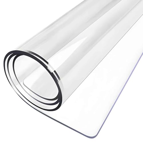 SZITW 2 mm Dicke, robuste, durchsichtige Kunststoff-Tischdecke, 60 x 100 cm/70 x 150 cm/80 x 200 cm, wasserdichte, durchsichtige Tischschutzhülle für Esstisch, rutschfeste, hitzebeständige, transp SZITW 2 mm Dicke, robuste, durchsichtige Kunststoff-Tischdecke, 60 x 100 cm/70 x 150 cm/80 x 200 cm, wasserdichte, durchsichtige Tischschutzhülle für Esstisch, rutschfeste, hitzebeständige, transp von SZITW