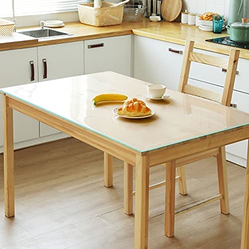 SZITW 2 mm Dicker, durchsichtiger Tischdeckenschutz – rechteckige Tischdecke aus Vinyl-Kunststoff, Schreibtischunterlage, rutschfeste Schreibtischmatte, Tischunterlagen für Tisch, Schreibtisch und SZITW 2 mm Dicker, durchsichtiger Tischdeckenschutz – rechteckige Tischdecke aus Vinyl-Kunststoff, Schreibtischunterlage, rutschfeste Schreibtischmatte, Tischunterlagen für Tisch, Schreibtisch und von SZITW