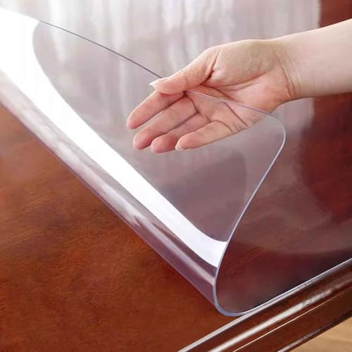 SZITW Stuhlmatte für Hartböden, Bürostuhlunterlage, Schreibtischmatten, transparenter Tischschutz, Kunststoff, PVC, Schreibtischschutz, Tischdeckenbezug, Büro-Schreibtischunterlage, Matte, Holzmöb SZITW Stuhlmatte für Hartböden, Bürostuhlunterlage, Schreibtischmatten, transparenter Tischschutz, Kunststoff, PVC, Schreibtischschutz, Tischdeckenbezug, Büro-Schreibtischunterlage, Matte, Holzmöb von SZITW