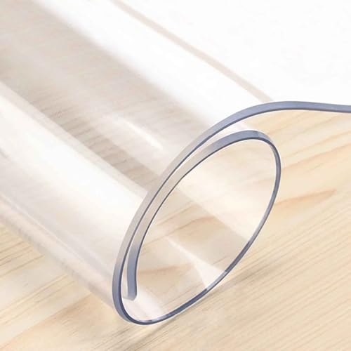 SZITW Tischdecke, wasserdicht, durchsichtig, Tischplattenschutzmatte, transparente Kunststoff-Tischabdeckung, Kratzfeste, ölbeständige Schreibtischunterlage, abwischbare transparente Tischfolie fü SZITW Tischdecke, wasserdicht, durchsichtig, Tischplattenschutzmatte, transparente Kunststoff-Tischabdeckung, Kratzfeste, ölbeständige Schreibtischunterlage, abwischbare transparente Tischfolie fü von SZITW