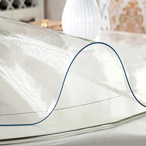 SZITW Tischschutz aus transparentem Kunststoff für Esszimmer, Tischdecke, Schreibtischunterlage, Matte, Holzmöbel, Kaffee-/Esstischdecke, Schutzabdeckung, wasserdicht, PVC, Vinyl, Glas, Tischdecke SZITW Tischschutz aus transparentem Kunststoff für Esszimmer, Tischdecke, Schreibtischunterlage, Matte, Holzmöbel, Kaffee-/Esstischdecke, Schutzabdeckung, wasserdicht, PVC, Vinyl, Glas, Tischdecke von SZITW